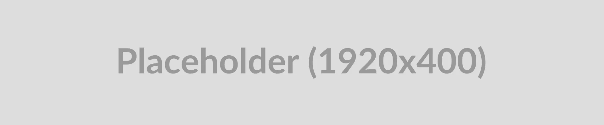 Placeholder Banner Image